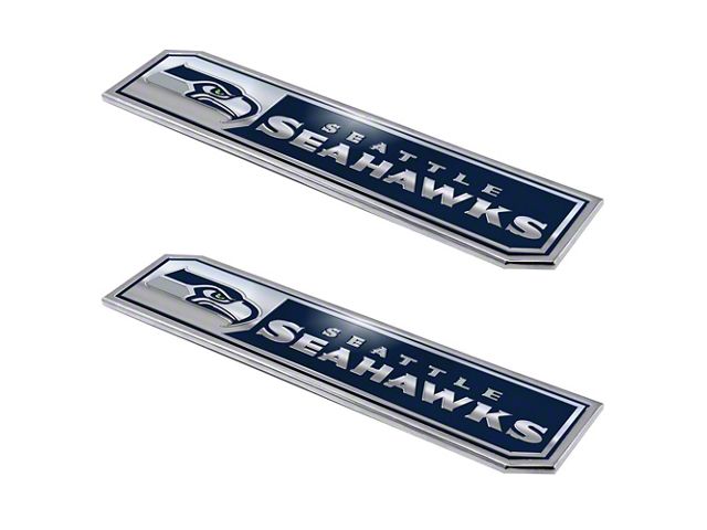 Seattle Seahawks Embossed Emblems; Blue (Universal; Some Adaptation May Be Required)