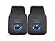 Vinyl Front Floor Mats with Penn State University Logo; Black (Universal; Some Adaptation May Be Required)