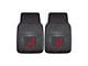 Vinyl Front Floor Mats with University of Alabama Logo; Black (Universal; Some Adaptation May Be Required)