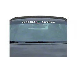 Windshield Decal with University of Florida Logo; White (Universal; Some Adaptation May Be Required)
