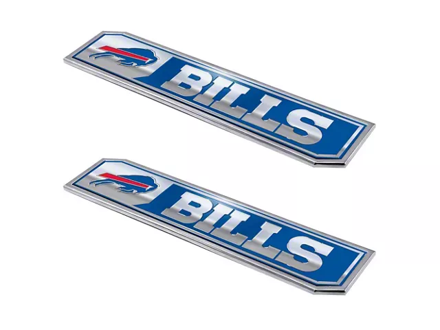 Buffalo Bills Embossed Emblems; Blue (Universal; Some Adaptation May Be Required)