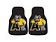 Carpet Front Floor Mats with Adrian College Logo; Black (Universal; Some Adaptation May Be Required)
