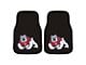 Carpet Front Floor Mats with Fresno State Logo; Black (Universal; Some Adaptation May Be Required)