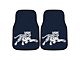 Carpet Front Floor Mats with Jackson State University Logo; Navy (Universal; Some Adaptation May Be Required)