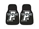 Carpet Front Floor Mats with Providence College Logo; Black (Universal; Some Adaptation May Be Required)