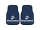 Carpet Front Floor Mats with U.S. Marines Logo; Black (Universal; Some Adaptation May Be Required)