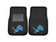 Embroidered Front Floor Mats with Detroit Lions Logo; Black (Universal; Some Adaptation May Be Required)