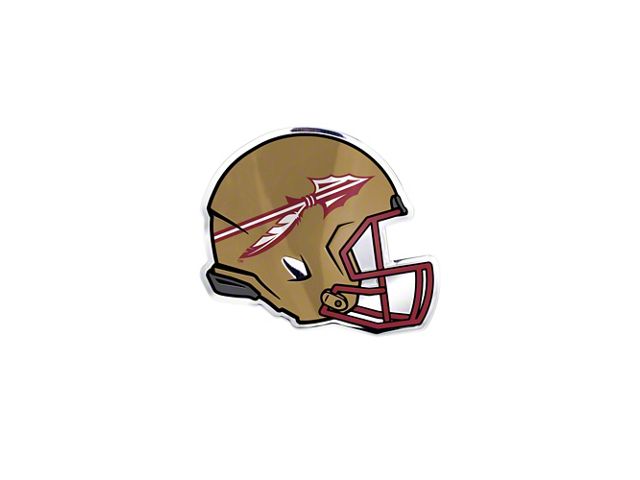 Florida State University Embossed Helmet Emblem; Garnet (Universal; Some Adaptation May Be Required)