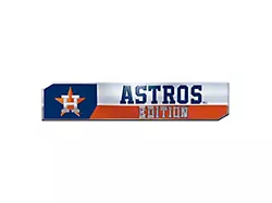 Houston Astros Embossed Emblems; Blue and Orange (Universal; Some Adaptation May Be Required)