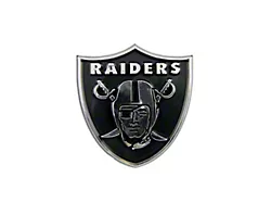 Las Vegas Raiders Molded Emblem; Chrome (Universal; Some Adaptation May Be Required)