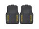 Molded Front Floor Mats with Golden State Warriors Logo (Universal; Some Adaptation May Be Required)