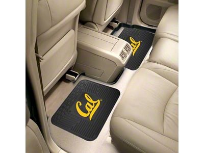 Molded Rear Floor Mats with University of California Logo (Universal; Some Adaptation May Be Required)
