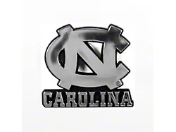 University of North Carolina Molded Emblem; Chrome (Universal; Some Adaptation May Be Required)