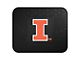 Utility Mat with University of Illinois Logo; Black (Universal; Some Adaptation May Be Required)