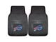 Vinyl Front Floor Mats with Buffalo Bills Logo; Black (Universal; Some Adaptation May Be Required)
