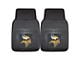 Vinyl Front Floor Mats with Minnesota Vikings Logo; Black (Universal; Some Adaptation May Be Required)