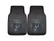 Vinyl Front Floor Mats with San Antonio Spurs Logo; Black (Universal; Some Adaptation May Be Required)