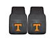 Vinyl Front Floor Mats with University of Tennessee Logo; Black (Universal; Some Adaptation May Be Required)