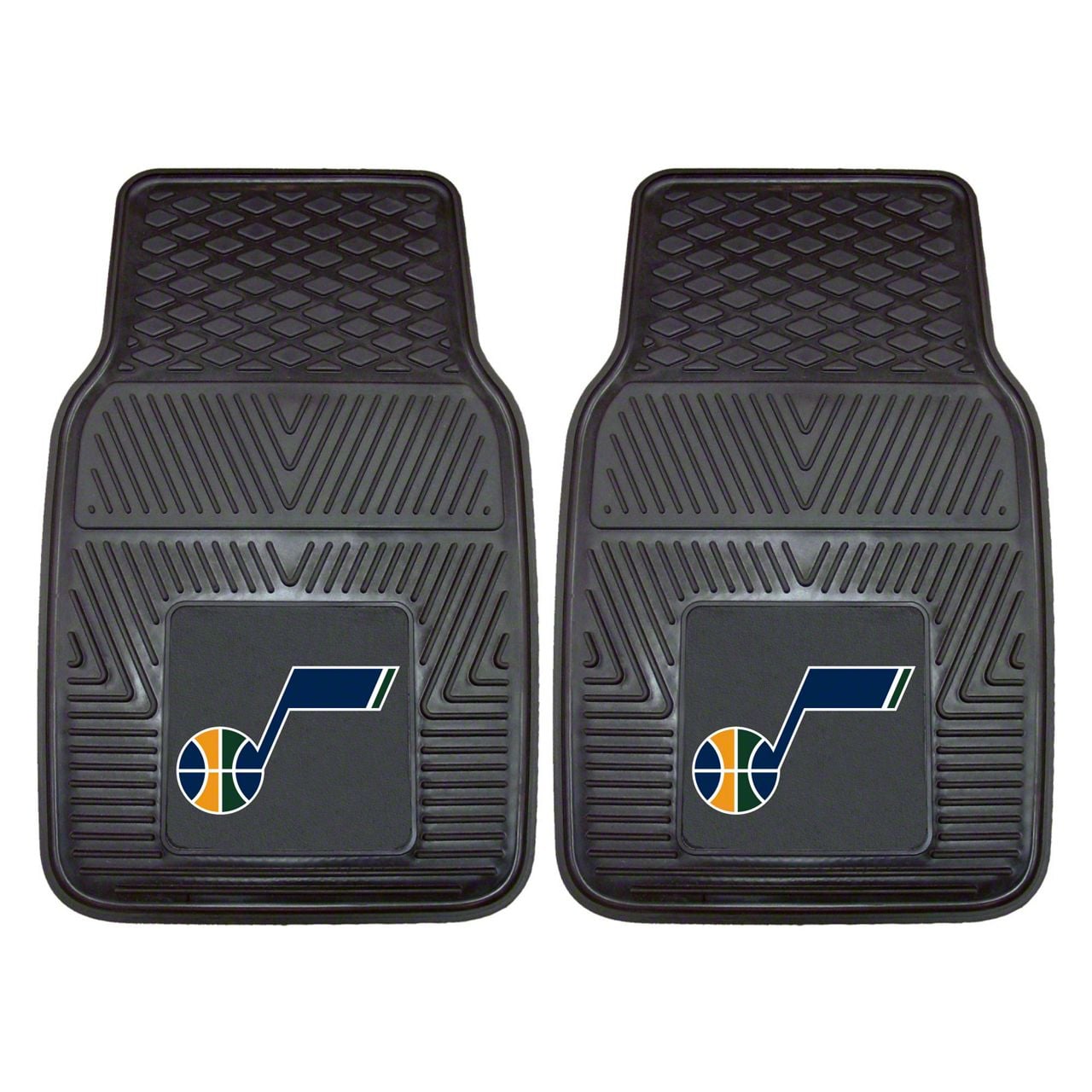 FANMATS 14777 - Set Di 2 Copri Poggiatesta Ricamati NBA Utah Jazz, Con Logo Squadra E Nome, Regolabili Con Elastico
