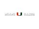 Windshield Decal with University of Miami Logo; White (Universal; Some Adaptation May Be Required)
