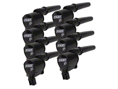 FAST XR Ignition Coils; Set of Eight (99-04 Mustang Cobra, Mach 1; 07-12 Mustang GT500)