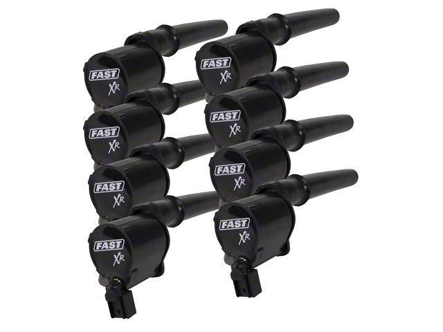 FAST XR Ignition Coils; Set of Eight (99-04 Mustang Cobra, Mach 1; 07-12 Mustang GT500)