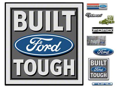 Fathead Built Ford Tough Logo Wall Decals