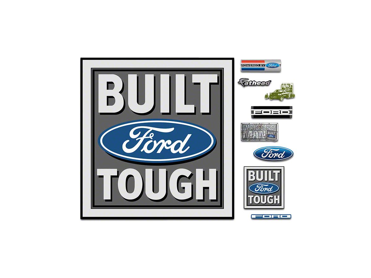 Fathead Mach-E Built Ford Tough Logo Wall Decals 1055-00004 - Free