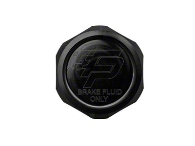 Fathouse Performance Billet Brake Master Cylinder Cap; Black (15-23 Mustang)