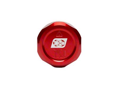 Fathouse Performance Billet Whipple Supercharger Coolant Reservoir Tank Cap; Anodized Red (15-25 Mustang w/ Whipple Supercharger)