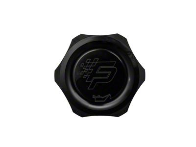 Fathouse Performance Billet Oil Cap; Black (11-17 Mustang GT, EcoBoost, V6; 15-20 Mustang GT350)