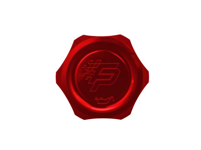 Fathouse Performance Billet Oil Cap; Red (11-17 Mustang GT, EcoBoost, V6; 15-20 Mustang GT350)