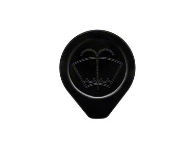 Fathouse Performance Billet Washer Fluid Reservoir Cap; Black (15-25 Mustang)