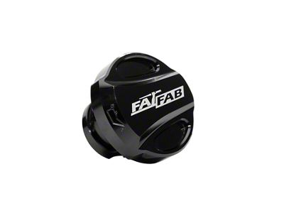 Fathouse Performance FatFab Billet Oil Cap; Black (15-23 Mustang)