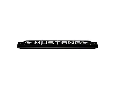 Fathouse Performance Radiator Plate with Mustang Lettering; Black (15-17 Mustang; 18-22 Mustang GT350, GT500)