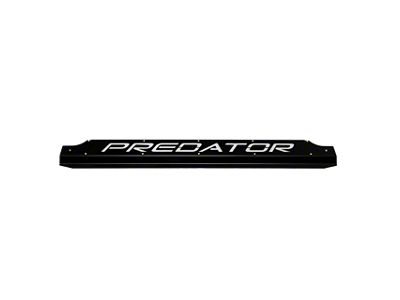 Fathouse Performance Radiator Plate with Predator Lettering; Black (15-17 Mustang; 18-22 Mustang GT350, GT500)