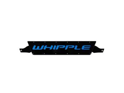 Fathouse Performance Radiator Plate with Whipple Lettering; Black (24-25 Mustang GT, Dark Horse)