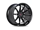 Ferrada Wheels CM2 Matte Black with Gloss Black Lip Wheel; Rear Only; 20x11 (05-09 Mustang)