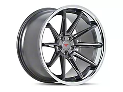 Ferrada Wheels CM2 Matte Graphite with Chrome Lip Wheel; 20x9 (05-09 Mustang)