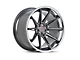 Ferrada Wheels CM2 Matte Graphite with Chrome Lip Wheel; Rear Only; 20x10.5 (05-09 Mustang)