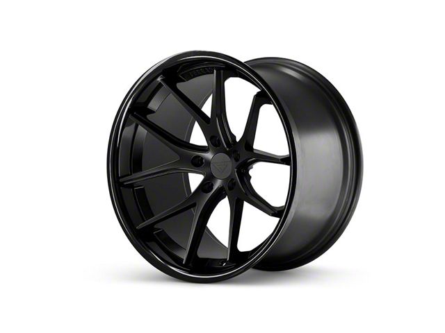 Ferrada Wheels FR2 Matte Black with Gloss Black Lip Wheel; 20x10.5 (05-09 Mustang)