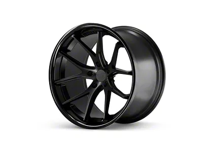 Ferrada Wheels FR2 Matte Black with Gloss Black Lip Wheel; 20x9; 35mm Offset (05-09 Mustang)