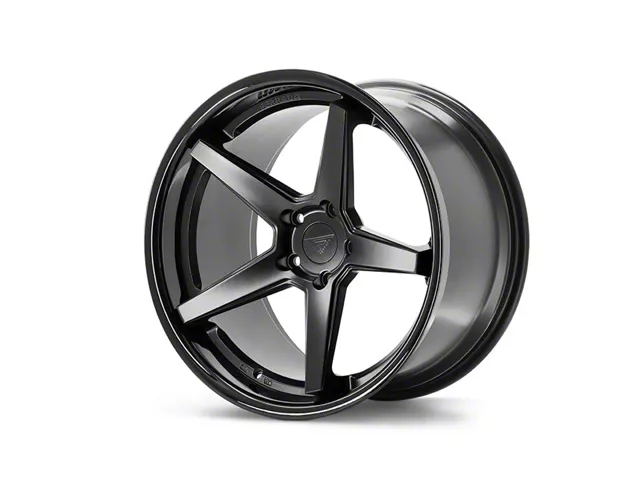 Ferrada Wheels FR3 Matte Black with Gloss Black Lip Wheel; 19x9.5 (05-09 Mustang)