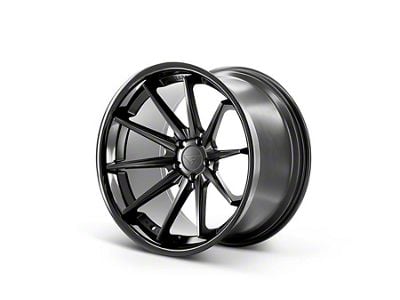 Ferrada Wheels FR4 Matte Black with Gloss Black Lip Wheel; 20x10.5 (05-09 Mustang)