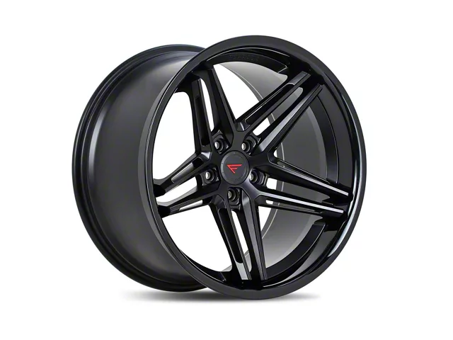 Ferrada Wheels CM1 Matte Black with Gloss Black Lip Wheel; 20x9 (06-10 RWD Charger)