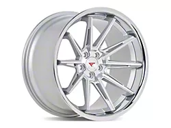 Ferrada Wheels CM2 Machine Silver with Chrome Lip Wheel; 22x9.5 (06-10 RWD Charger)