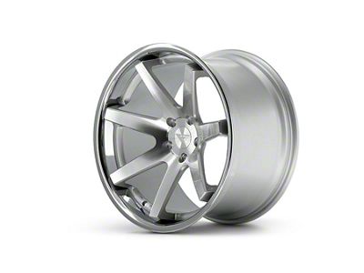Ferrada Wheels FR1 Machine Silver with Chrome Lip Wheel; 20x9; 15mm Offset (06-10 RWD Charger)