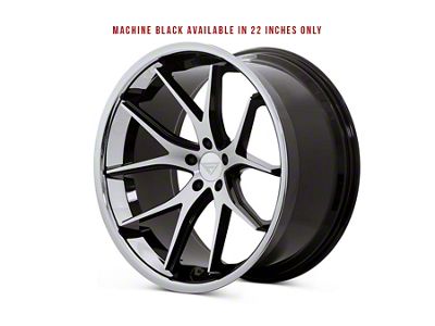 Ferrada Wheels FR2 Machine Black with Chrome Lip Wheel; 20x9; 15mm Offset (06-10 RWD Charger)