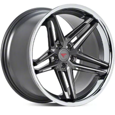 Spec-1 Camaro SPT-33 Gloss Black and Blue Line Wheel; 20x9