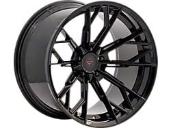 Ferrada Wheels FR11 Obsidian Black Wheel; Rear Only 20x10; 40mm Offset (10-15 Camaro LS, LT, SS)